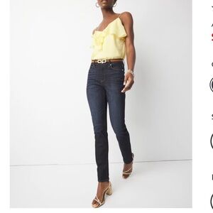 WHBM High Rise Slim Sculpt Skinny Jeans Size 12P